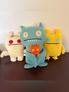 UglyDolls Lot Plush Toys Ice Bat pouch Wage Nandy Bear Picksey Little Uglies